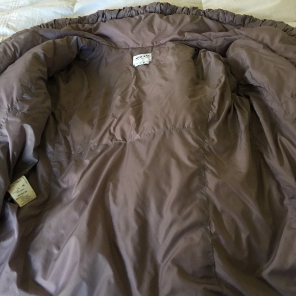 Sale! ARMANI COLLEZIONI Lavender Puffer Jacket M-L - Picture 5 of 8